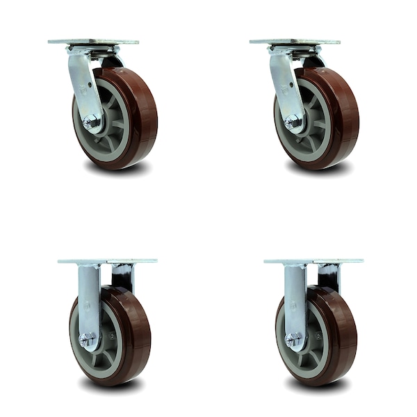 Greenlee Caster Set - MA6065 GMX Material Cart -2 Swivel 2 Rigid -SCC, 4PK